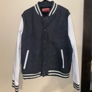 Grey and white Arizona Varsity jacket